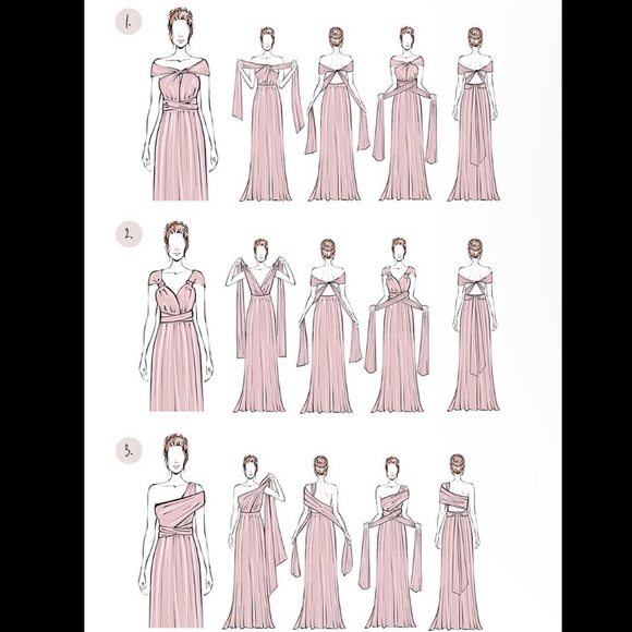 Peach Cream Infinity Dress - Picture 12 of 16